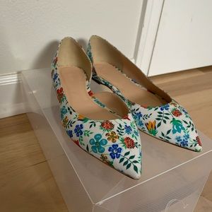 J. Crew size 8.5 floral pattern shoes